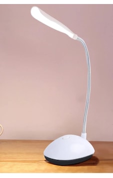 Mini Masa Lambası Bükülebilir Pilli Ledli Okuma Lambası Beyaz Mini Masa Lambası Bükülebilir Pilli Ledli Okuma Lambası Beyaz