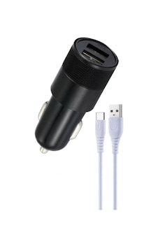 C03t Type-c 12w Tüm Araçlara Uyumlu Araba Çakmaklık Çift Usb Girişli Oto Şarj Aleti Soketi 1 Adet C03t Type-c 12w Tüm Araçlara Uyumlu Araba Çakmaklık Çift Usb Girişli Oto Şarj Aleti Soketi 1 Adet