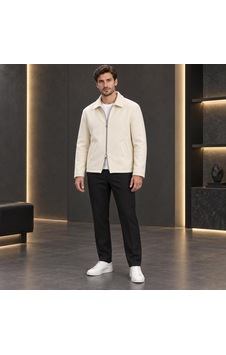 Stormwear Erkek İthal Kaşe Ceket Gömlek Yaka Fermuarlı Cepli Mevsimlik Kaban Mont Beyaz Stormwear Erkek İthal Kaşe Ceket Gömlek Yaka Fermuarlı Cepli Mevsimlik Kaban Mont Beyaz
