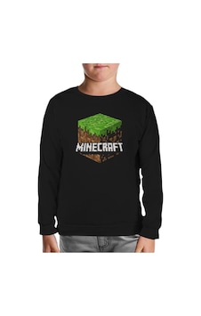 Lord Tshirt Minecraft - Cube Siyah Çocuk Sweatshirt Siyah Lord Tshirt Minecraft - Cube Siyah Çocuk Sweatshirt Siyah