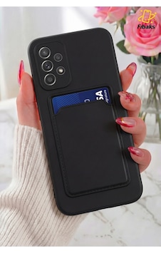 Fibaks Galaxy A32 4G Uyumlu Kılıf Kamera Korumalı Kartlıklı Cüzdanlı Kırmızı Tuşlu Siyah Silikon Kapak Fibaks Galaxy A32 4G Uyumlu Kılıf Kamera Korumalı Kartlıklı Cüzdanlı Kırmızı Tuşlu Siyah Silikon Kapak