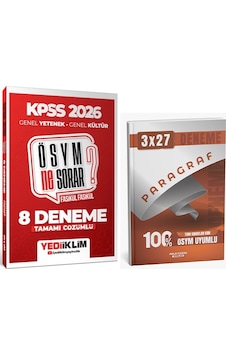 Yediiklim + Anla Kazan 2026 Kpss Ösym Ne Sorar Gygk 8 Fasikül + Paragraf Deneme 2 Li Set Yediiklim + Anla Kazan 2026 Kpss Ösym Ne Sorar Gygk 8 Fasikül + Paragraf Deneme 2 Li Set
