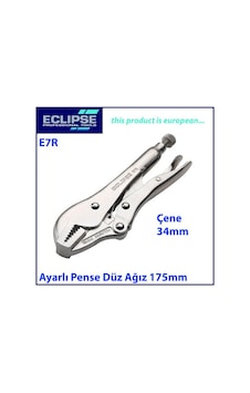 Eclipse E7R Ayarlı Pense Düz Çene 175 Mm Eclipse E7R Ayarlı Pense Düz Çene 175 Mm
