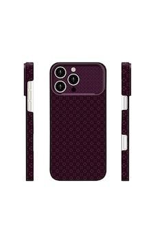 İphone 16 Pro Max Uyumlu Kılıf M-safe Şarj Özellikli Zore Paris Velix Sert Pc Kapak Derin Mor