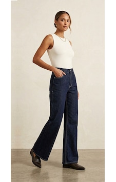 Mersi Pull Kadın Kot Pantolonu Lacivert Mersi Pull Kadın Kot Pantolonu Lacivert
