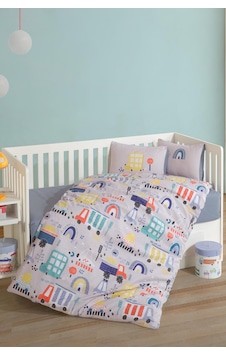 Clasy Bebek Nevresim Takımı Sun Big City Mavi Clasy Bebek Nevresim Takımı Sun Big City Mavi