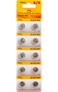 Powermaster- Te Ag13 Lr44 Pil 10lu Paket