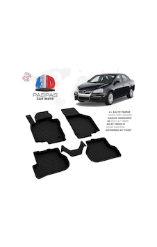 Vw Jetta 4d Araca Özel Havuzlu Kauçuk Paspas 2005-2010
