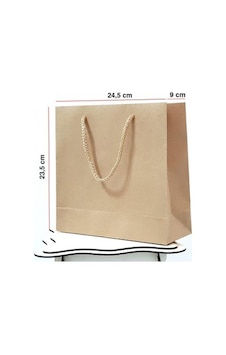 Kraft Karton Çanta 25 ADET 23,5*24,4*9 cm