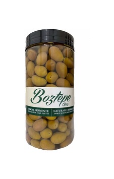 Boztepe Yeşil Zeytin Domat Çizik Jumbo Boy Doğal Fermente 1 KG