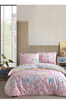 Ranforce Çift Kişilik Nevresim Seti Camellia Pembe Ranforce Çift Kişilik Nevresim Seti Camellia Pembe