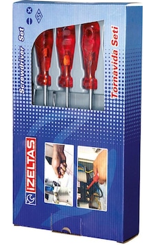 İzeltaş 4120 Yıldız Tornavida Seti 6 Parça Kraft İzeltaş 4120 Yıldız Tornavida Seti 6 Parça Kraft