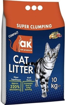 Akkum Marsilya Sabunu Kokulu İnce Taneli Topaklaşan Kedi Kumu 10 KG