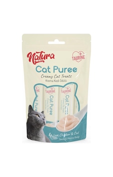 Natura Cat Puree Tavuk & Morina Balıklı Yetişkin Kedi Ödül Maması 5 x 12 G Natura Cat Puree Tavuk & Morina Balıklı Yetişkin Kedi Ödül Maması 5 x 12 G