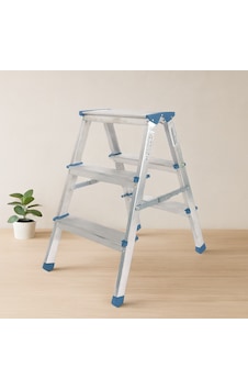 Çift Basamaklı 3+3 Alüminyum Merdiven 69 Cm - Çift Basamaklı 3+3 Alüminyum Merdiven 69 Cm -