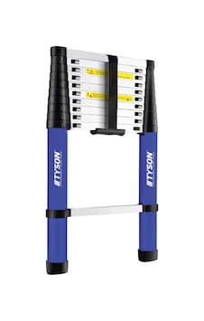 Tyson Pro Series Alüminyum Teleskopik Merdiven 290 Cm 10 Basamak 150 Kg Kapasiteli - Tys9146 Tyson Pro Series Alüminyum Teleskopik Merdiven 290 Cm 10 Basamak 150 Kg Kapasiteli - Tys9146