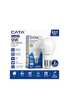 Ct-4277 Led Ampul 9w E27 Beyaz 6400k 850lm Tekli Ct-4277 Led Ampul 9w E27 Beyaz 6400k 850lm Tekli