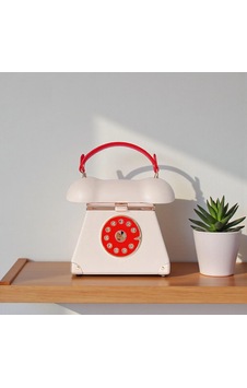 Mucize Retro Telefon Tasarımlı Şık Kadın El Ve Omuz Çantası / Vintage Kadran Detaylı Mini Çanta Diğer Mucize Retro Telefon Tasarımlı Şık Kadın El Ve Omuz Çantası / Vintage Kadran Detaylı Mini Çanta Diğer