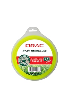 Orac 3.00 MM 56 M Altı Köşe Sarı Tırpan Misinası Orac 3.00 MM 56 M Altı Köşe Sarı Tırpan Misinası