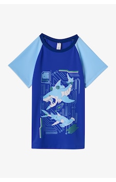 Penti Renkli Erkek Çocuk Digital Shark UV Üst