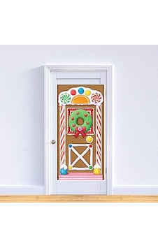 Beistle Baskılı Plastik Zencefilli Ev Kapı Kapağı Kapalı/dış Mekan Noel Partisi Süslemeleri, 76 X 132 Cm, Çok Renkli 256 Beistle Baskılı Plastik Zencefilli Ev Kapı Kapağı Kapalı/dış Mekan Noel Partisi Süslemeleri, 76 X 132 Cm, Çok Renkli 256