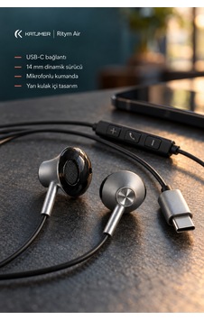Ytl-12 Ritym Air Usb-c Mikrofonlu Kablolu Kulaklık, Yarı Kulak İçi, Dahili Dac, Kumandalı, 1,2 M - Siyah Diğer Ytl-12 Ritym Air Usb-c Mikrofonlu Kablolu Kulaklık, Yarı Kulak İçi, Dahili Dac, Kumandalı, 1,2 M - Siyah Diğer