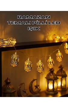 Mey İthalat Pilli Ramazan Işıkları Altın Renk Fener Figürlü Led Süsleme Diğer Mey İthalat Pilli Ramazan Işıkları Altın Renk Fener Figürlü Led Süsleme Diğer