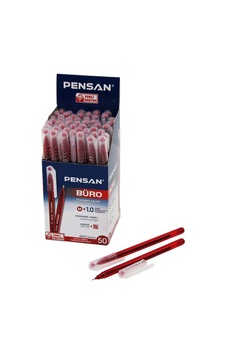 50 Adet Pensan Büro Kırmızı Tükenmez Kalem M-medium - 1.0mm Uç Bx40 Diğer 50 Adet Pensan Büro Kırmızı Tükenmez Kalem M-medium - 1.0mm Uç Bx40 Diğer