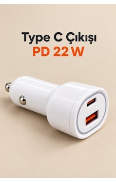 Pd 22w Type C Çıkışlı Araç Şarj Cihazı - Lisinya St Pd 22w Type C Çıkışlı Araç Şarj Cihazı - Lisinya St