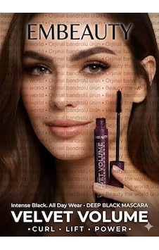 Embeauty Velvet Volume Power Maskara Hacimli Ve Kıvrık Kirpikler 000 Black
