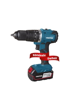 Proter PST 540 BL 20V 4Ah Li-ion Çift Akülü Kömürsüz Darbeli Matkap