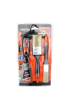 3pcs Boyacı - Nalbur Set 50mm Spatula - 2x Kestirme Fırça 5492