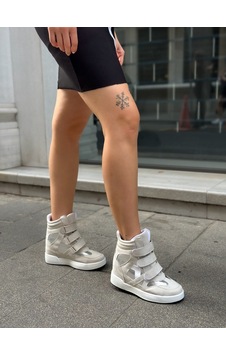 Erva'nın Butiği Gri Süet İsabe Gizli Topuk Dolgu Topuk 7 Cm Boy Uzatan Sneakers-6413 Erva'nın Butiği Gri Süet İsabe Gizli Topuk Dolgu Topuk 7 Cm Boy Uzatan Sneakers-6413