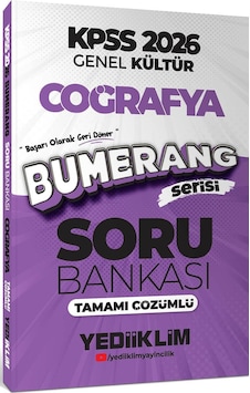 Yediiklim Yayınları 2026 Kpss Genel Kültür Bumerang Coğrafya Tamamı Çözümlü Soru Bankası Yediiklim Yayınları 2026 Kpss Genel Kültür Bumerang Coğrafya Tamamı Çözümlü Soru Bankası