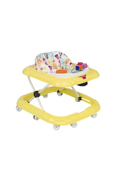 Unisex Hayvan Desenli Sarı Müzikli Işıklı Yürüteç Unisex Hayvan Desenli Sarı Müzikli Işıklı Yürüteç