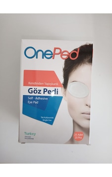 One Ped Kendinden Yapışkanlı Steril Göz Pedi 25'li