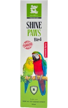 Nanbell Shine Paws Kuşlar İçin Deri ve Tüy Bakım Spreyi Dermabit Sprey 150 ML Nanbell Shine Paws Kuşlar İçin Deri ve Tüy Bakım Spreyi Dermabit Sprey 150 ML