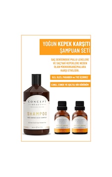 Concept Beauty Kepek Karşıtı Şampuan 240 ML + Flaking Kepek Karşıtı Shot 2 x 20 ML Concept Beauty Kepek Karşıtı Şampuan 240 ML + Flaking Kepek Karşıtı Shot 2 x 20 ML