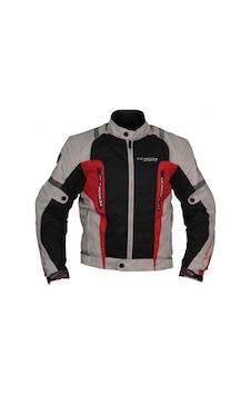 VENOM AIR RACING MOTOSİKLET CEKETİ - AÇIK GRİ & KIRMIZI VENOM AIR RACING MOTOSİKLET CEKETİ - AÇIK GRİ & KIRMIZI