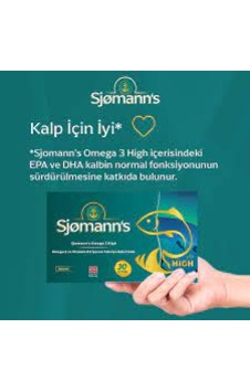 Sjomann's Omega 3 Ve Vitamin D3 İçeren Takviye Edici Gıda 30 Çiğnenebilir Jel Form
