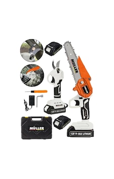 Pro Müller Shark 1800 Çelik Şanzuman Çift Akülü 17 Cm Dal Budama Ve 32 Mm Dal Kesme Makinesi Seti Pro Müller Shark 1800 Çelik Şanzuman Çift Akülü 17 Cm Dal Budama Ve 32 Mm Dal Kesme Makinesi Seti