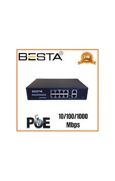 10 Port Gi Gabi T Poe Swi Tch 10/100/1000 Mbps 8 Port Poe Bst1020g