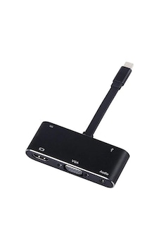 Usb 3.1 Type C To Hdmı Vga 3.5Mm Usb 3.0 4348P Çevirici Dönüştürücü Usb 3.1 Type C To Hdmı Vga 3.5Mm Usb 3.0 4348P Çevirici Dönüştürücü