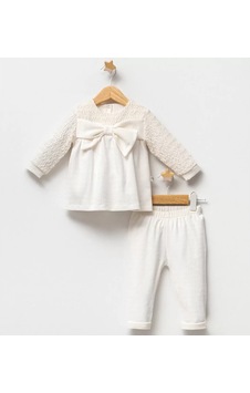 Melonika Tongs Baby Laya 2'li Takım 3583 Ekru Çok Renkli Melonika Tongs Baby Laya 2'li Takım 3583 Ekru Çok Renkli