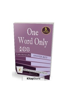 One Word Only: 100 Cloze Tests with a Detailed Answer Key- Pelikan Yayınları One Word Only: 100 Cloze Tests with a Detailed Answer Key- Pelikan Yayınları