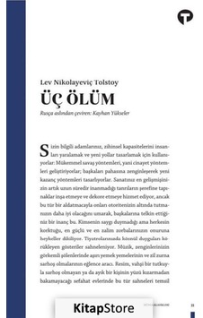 Üç Ölüm - Lev Nikolayeviç Tolstoy - Turkuvaz Kitap Üç Ölüm - Lev Nikolayeviç Tolstoy - Turkuvaz Kitap