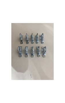 Metal Branda Dorse Kancası 10 Lu Set Döner Mandal Kilit 40 No Oval Kapsül Uyumlu Gri Metal Branda Dorse Kancası 10 Lu Set Döner Mandal Kilit 40 No Oval Kapsül Uyumlu Gri