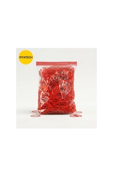 Yüksek Dayanıklı Kırmızı Paket Lastiği 5 Cm 500 Gr Esnek Bağlama Lastiği