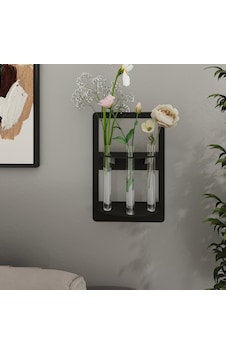 Trio Modern Metal Duvar Vazosu - 3 Lü Cam Tüp Çiçeklik -be-mcıc-syh Trio Modern Metal Duvar Vazosu - 3 Lü Cam Tüp Çiçeklik -be-mcıc-syh