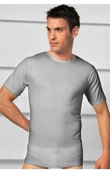Amora Secret Erkek Pamuklu Kısa Kol Geniş Yaka Klasik Fanila T-shirt Gri Amora Secret Erkek Pamuklu Kısa Kol Geniş Yaka Klasik Fanila T-shirt Gri